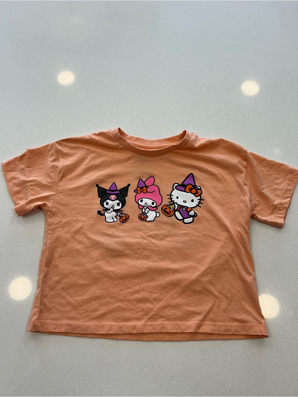 Hello Kitty Peach Halloween Graphic Tee